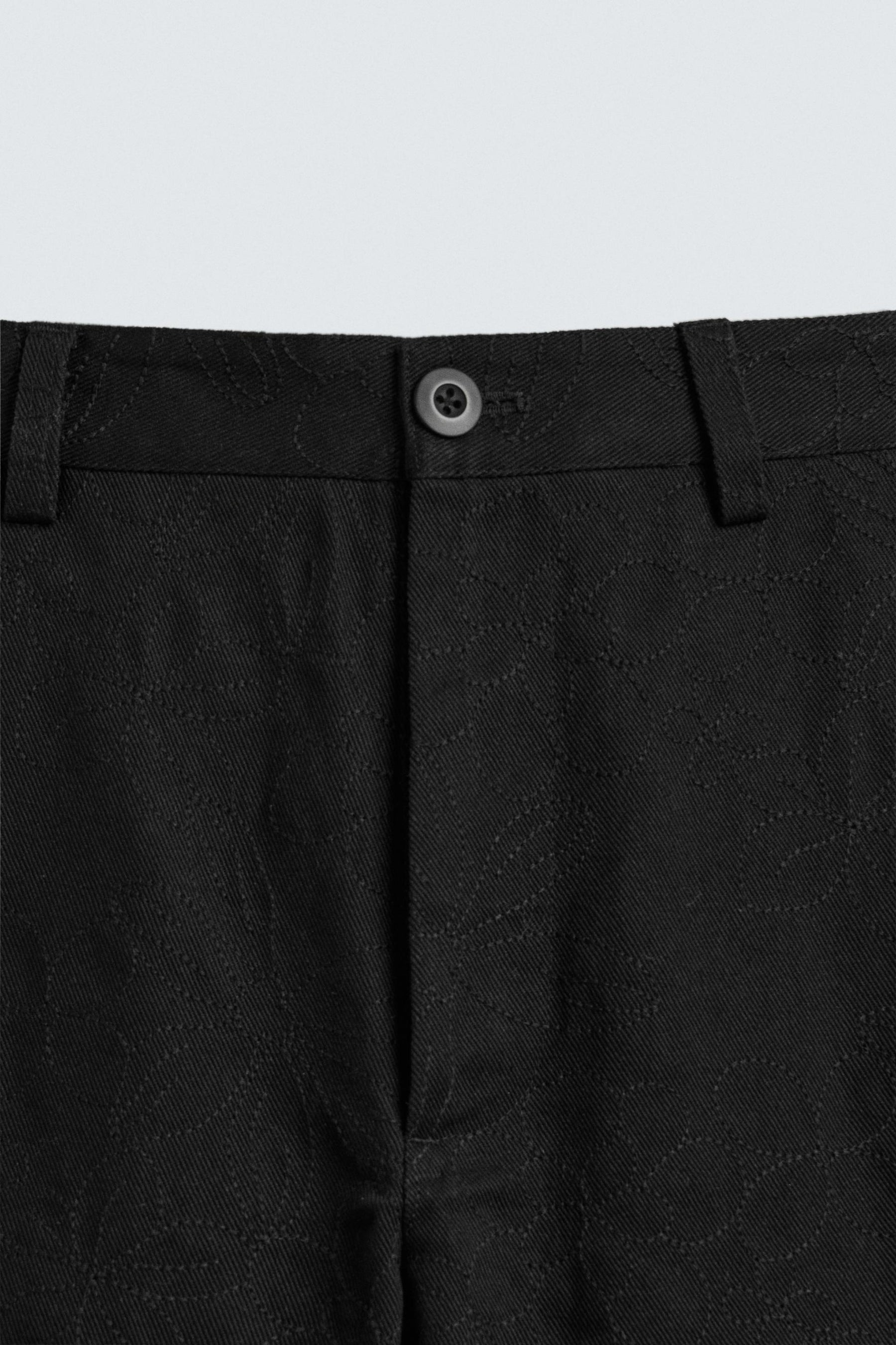 FLORAL EMBROIDERY TROUSERS - Image 9