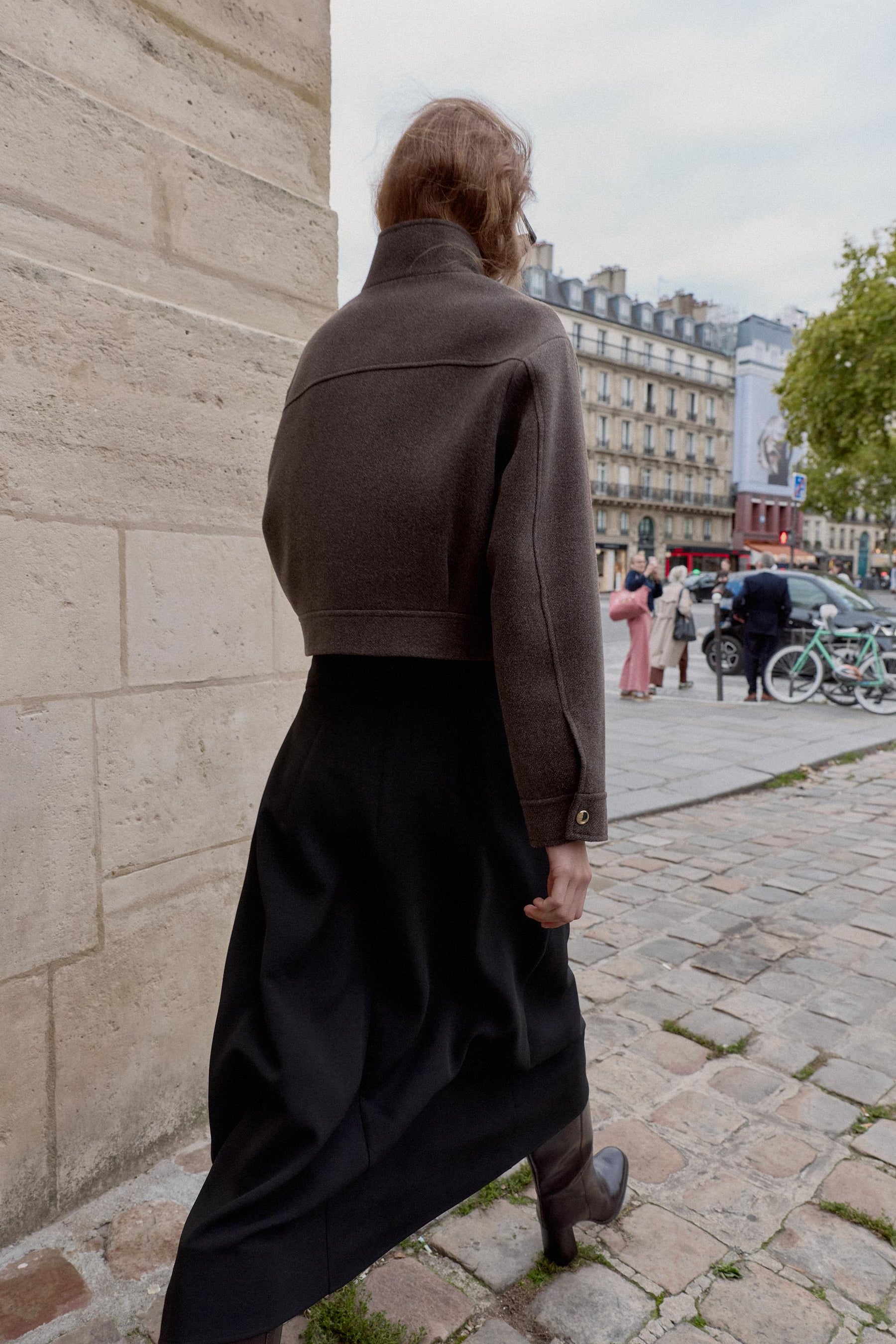 Weiche Jacke mit hohem Kragen