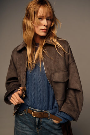 JACKE AUS WILDLEDERKUNST