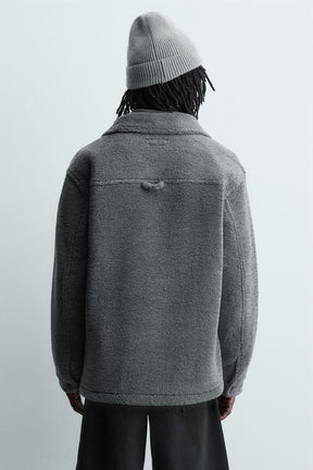 Sherpa-Taschen-Overshirt 