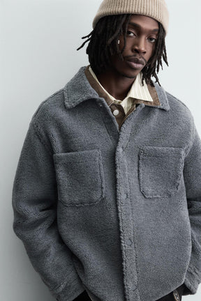 Sherpa-Taschen-Overshirt 