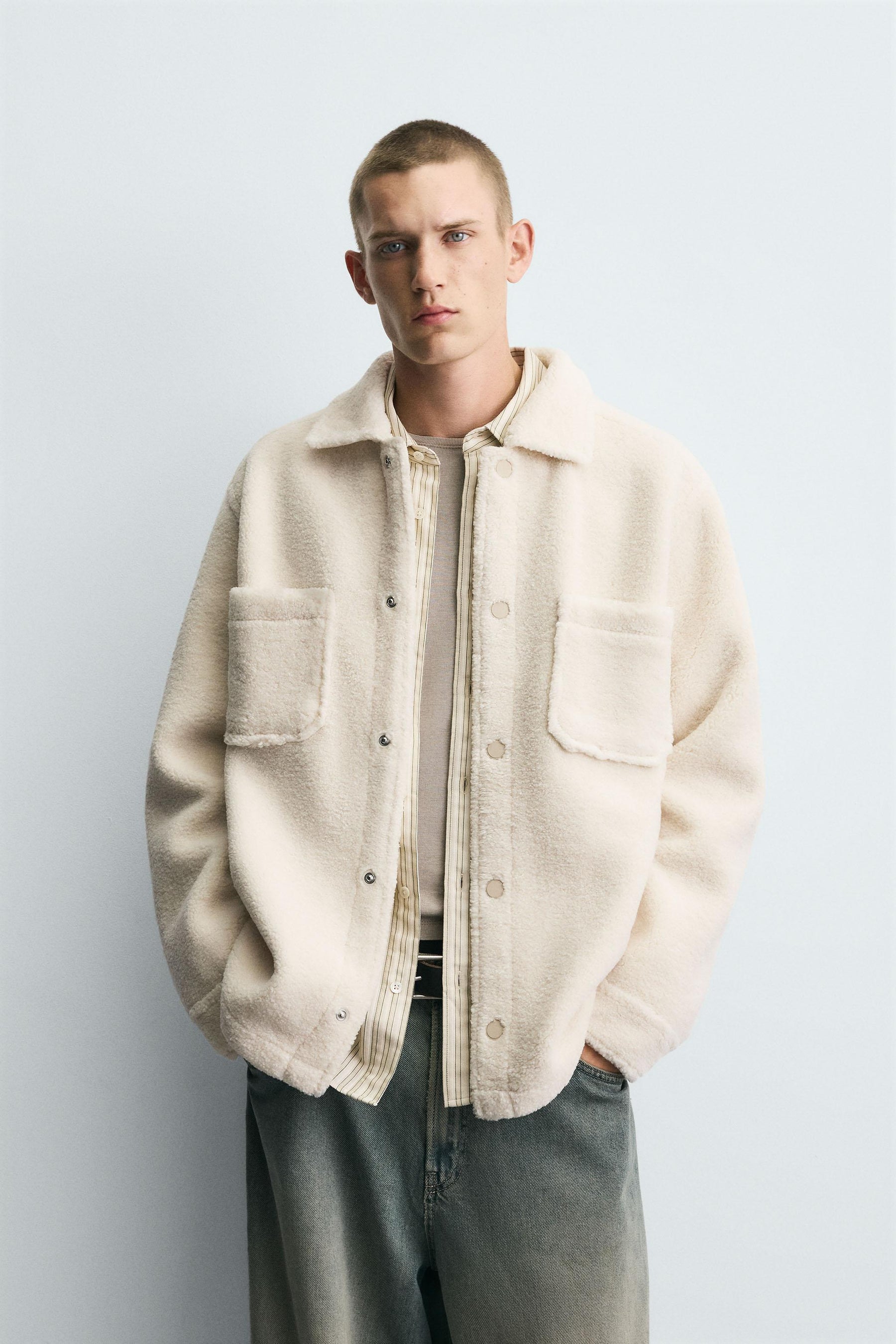 Sherpa-Taschen-Overshirt 
