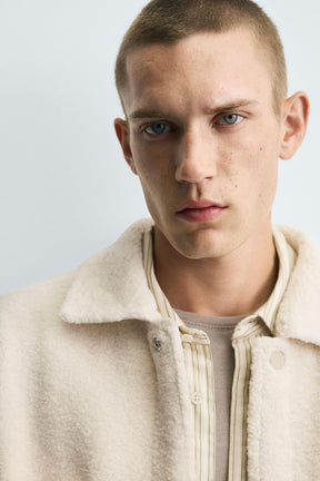 FAUX SHEARLING OVERSHIRT WITH POCKETS - Image 5