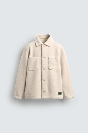 FAUX SHEARLING OVERSHIRT WITH POCKETS - Image 7