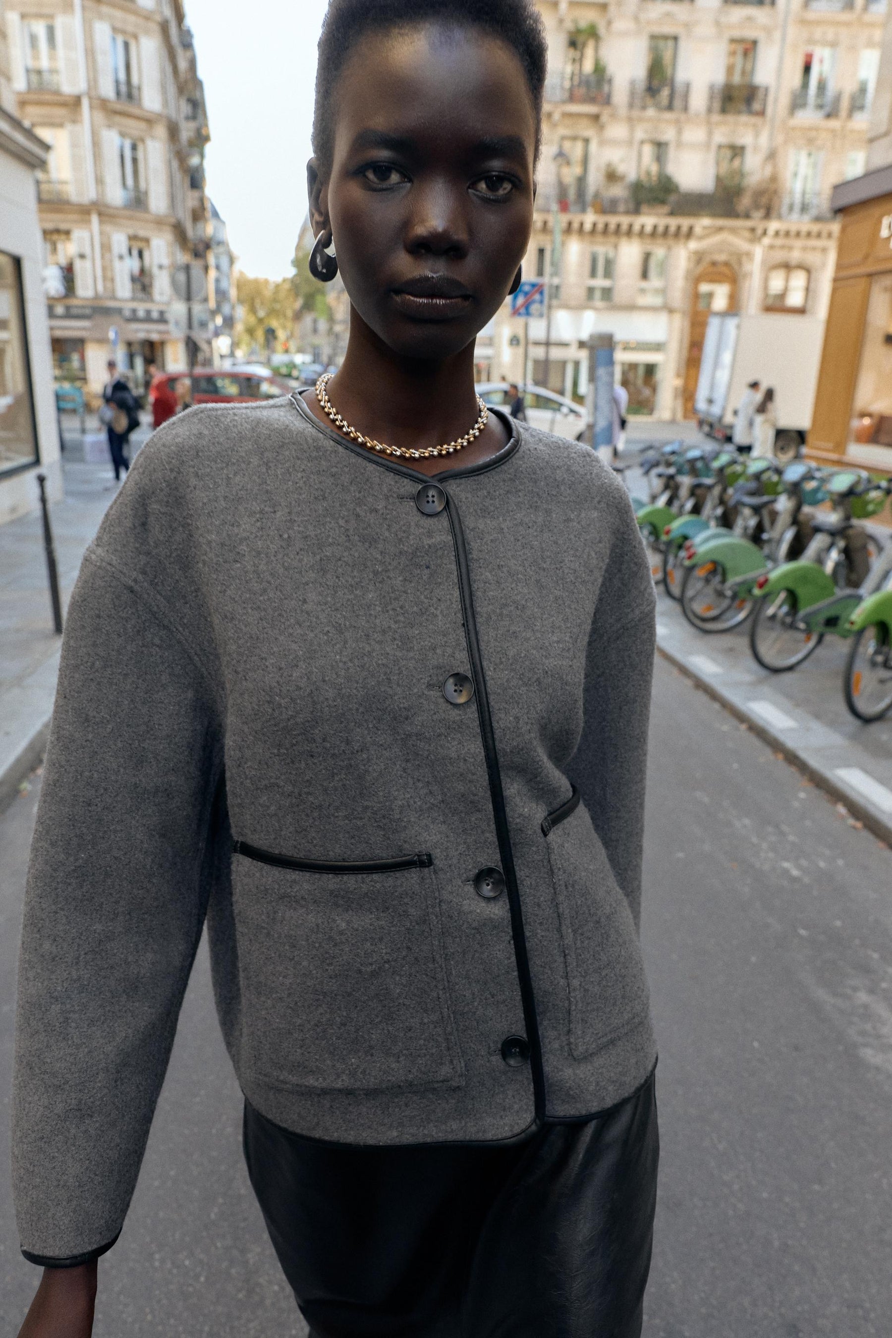 WENDBARE KUNSTLEDERJACKE