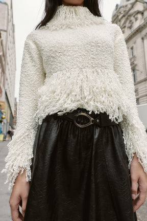 Midi-Rock aus Kunstleder