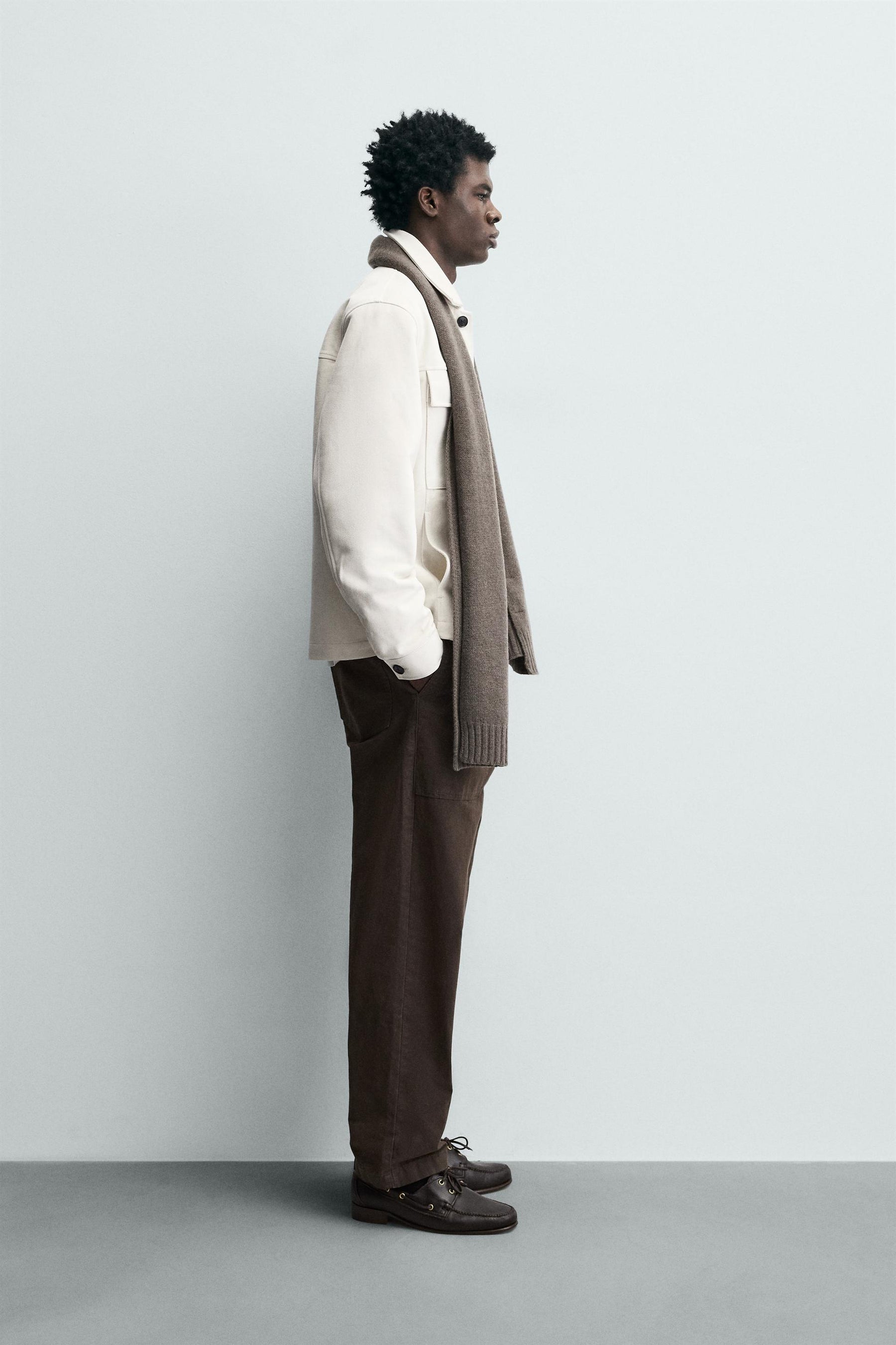 FAUX SUEDE OVERSHIRT - Image 4