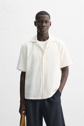 RELAXED FIT JACQUARD SHIRT - Image 2