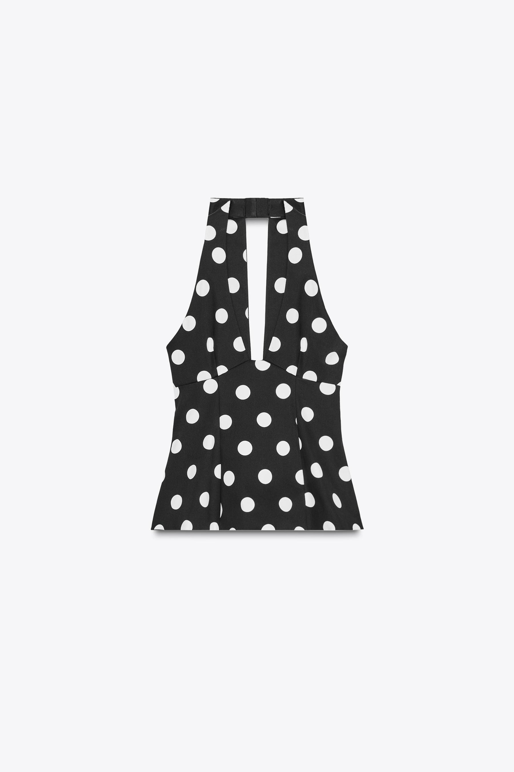 Polka Dot Neckholder-Top