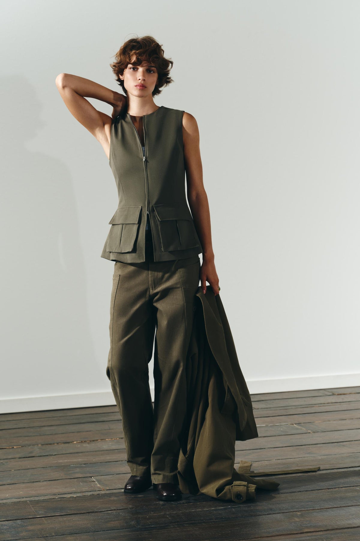 Baumwoll-Stretch-Top mit