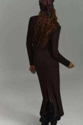DRAPED MIDI DRESS - Image 5