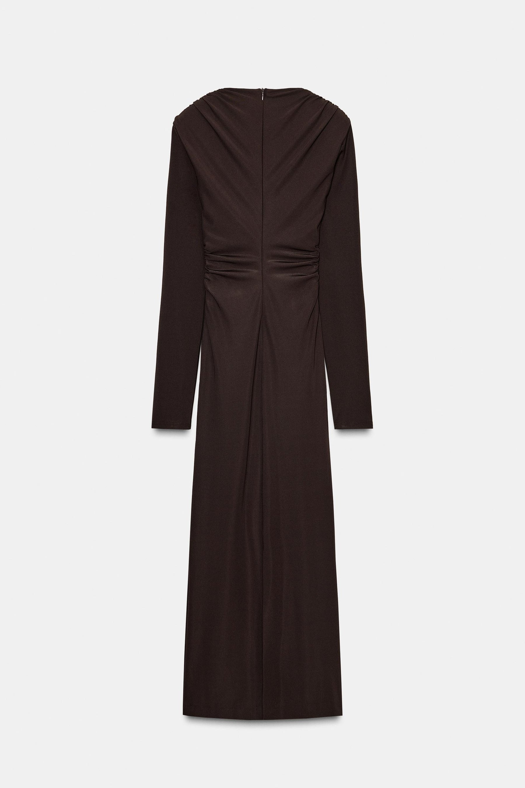 DRAPED MIDI DRESS - Image 6