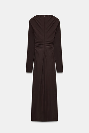 DRAPED MIDI DRESS - Image 6