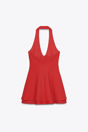 Zweilagiges Neckholderkleid