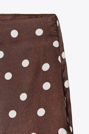 Satinhose mit hohem Bund