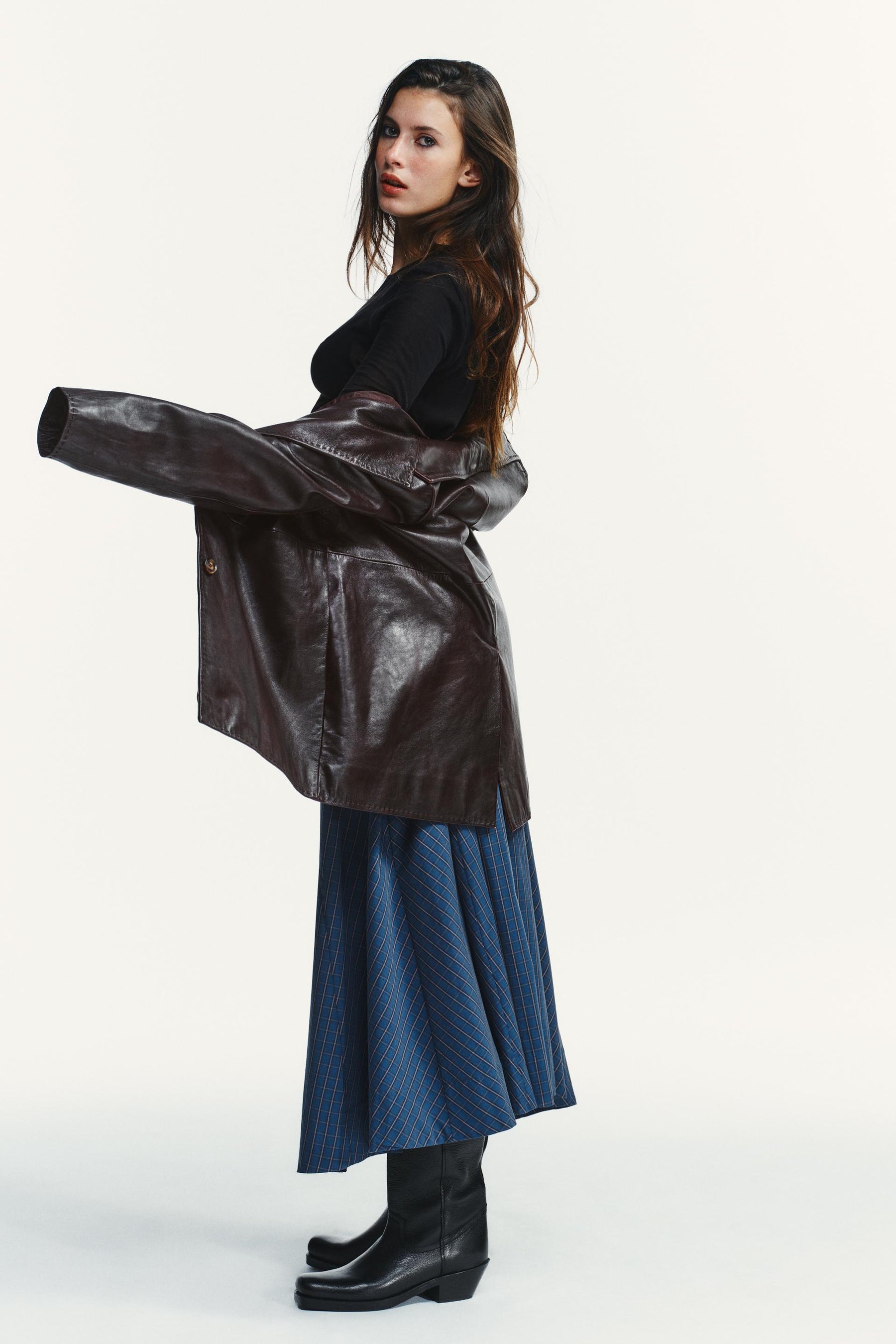 Plissierter Midirock