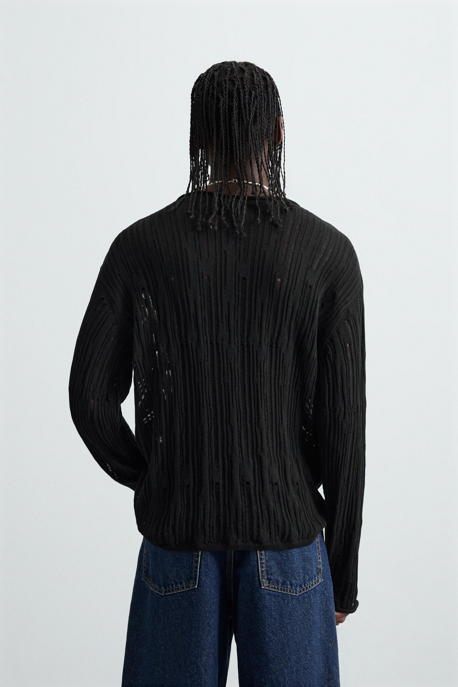 DECONSTRUCTED TEXTURED SWEATER - Image 3