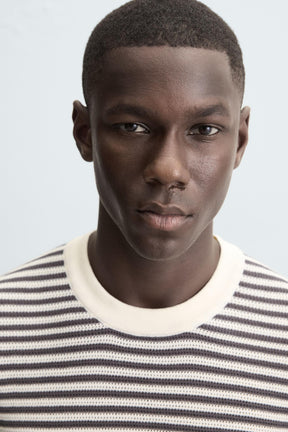 STRIPED KNIT T-SHIRT - Image 5