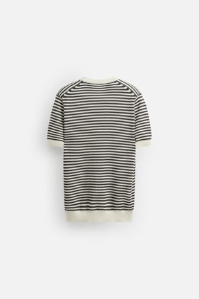 STRIPED KNIT T-SHIRT - Image 7
