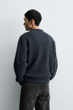 Kastenförmiger Strickpullover