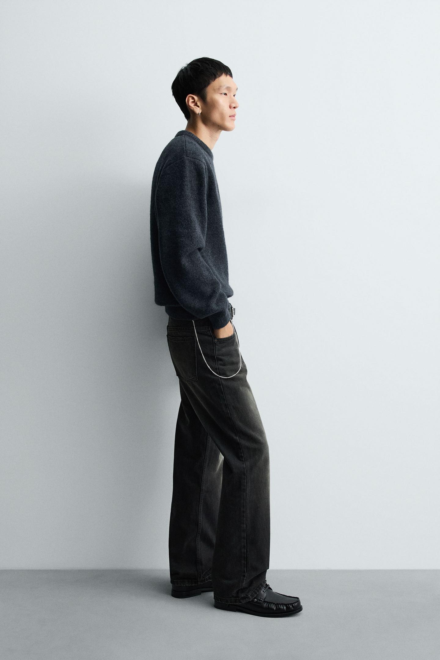 Kastenförmiger Strickpullover