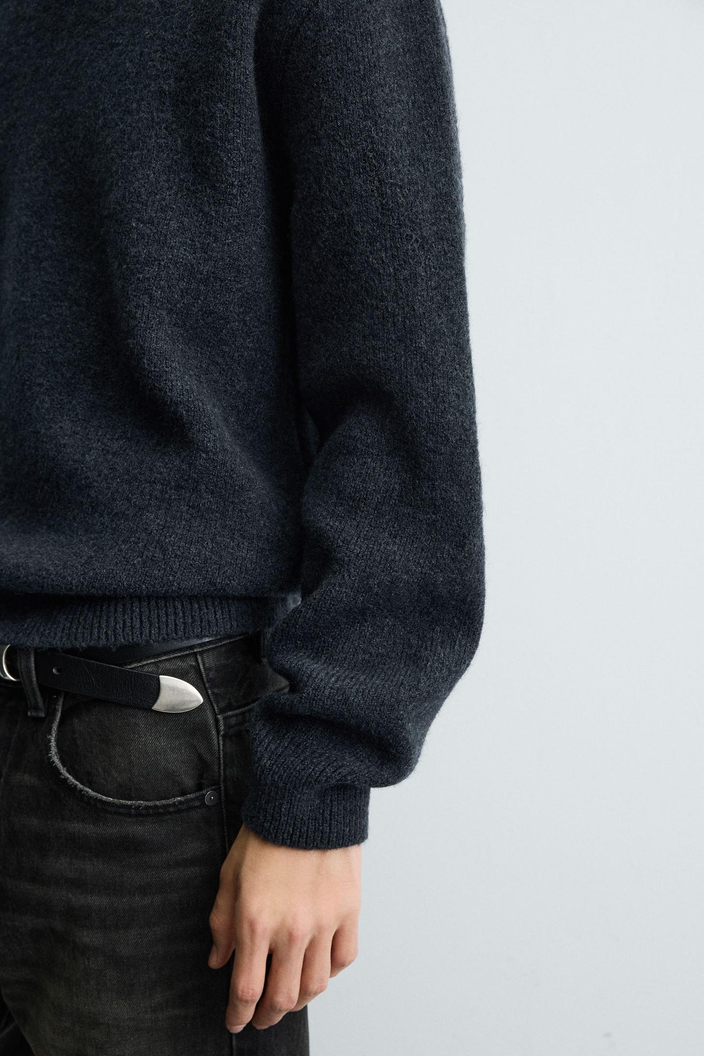 Kastenförmiger Strickpullover