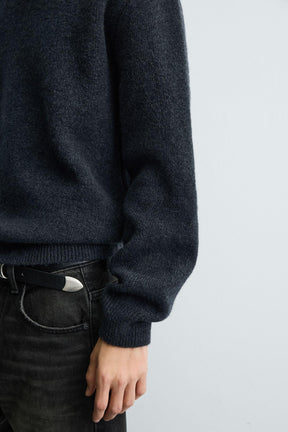 Kastenförmiger Strickpullover