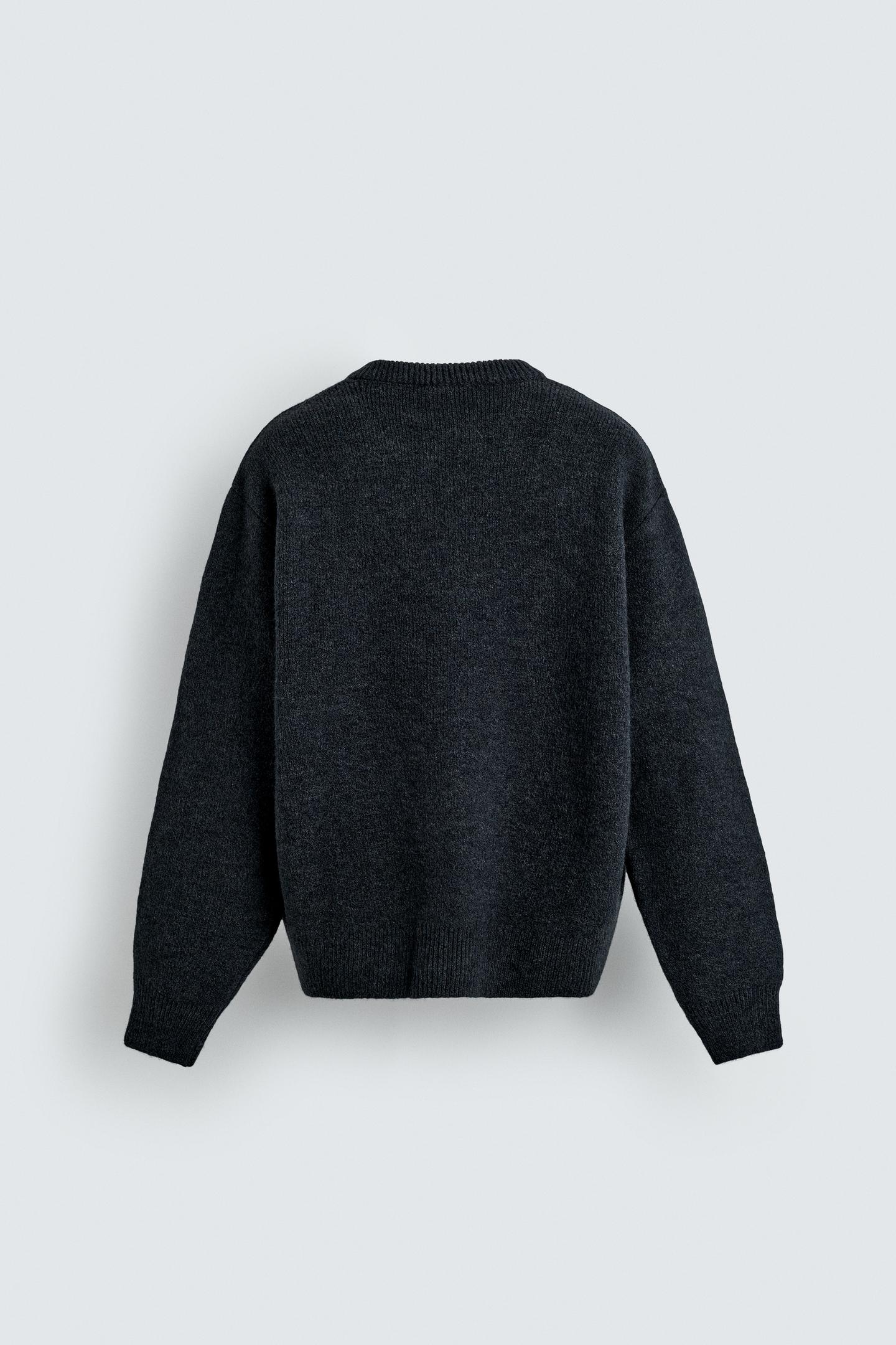 Kastenförmiger Strickpullover