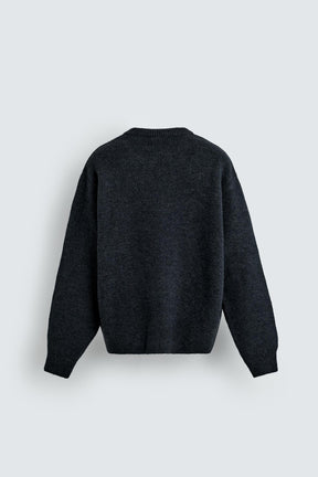 Kastenförmiger Strickpullover