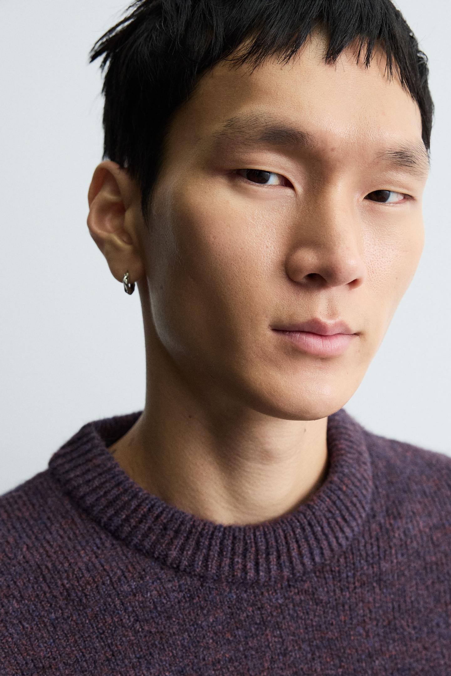 Kastenförmiger Strickpullover