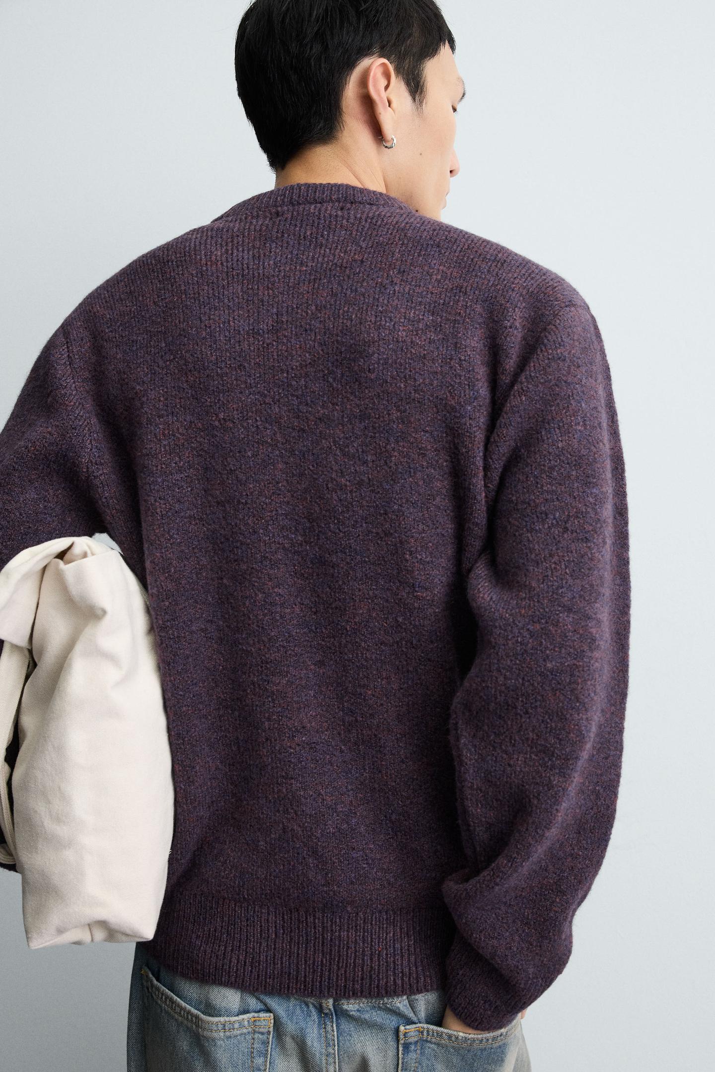 Kastenförmiger Strickpullover