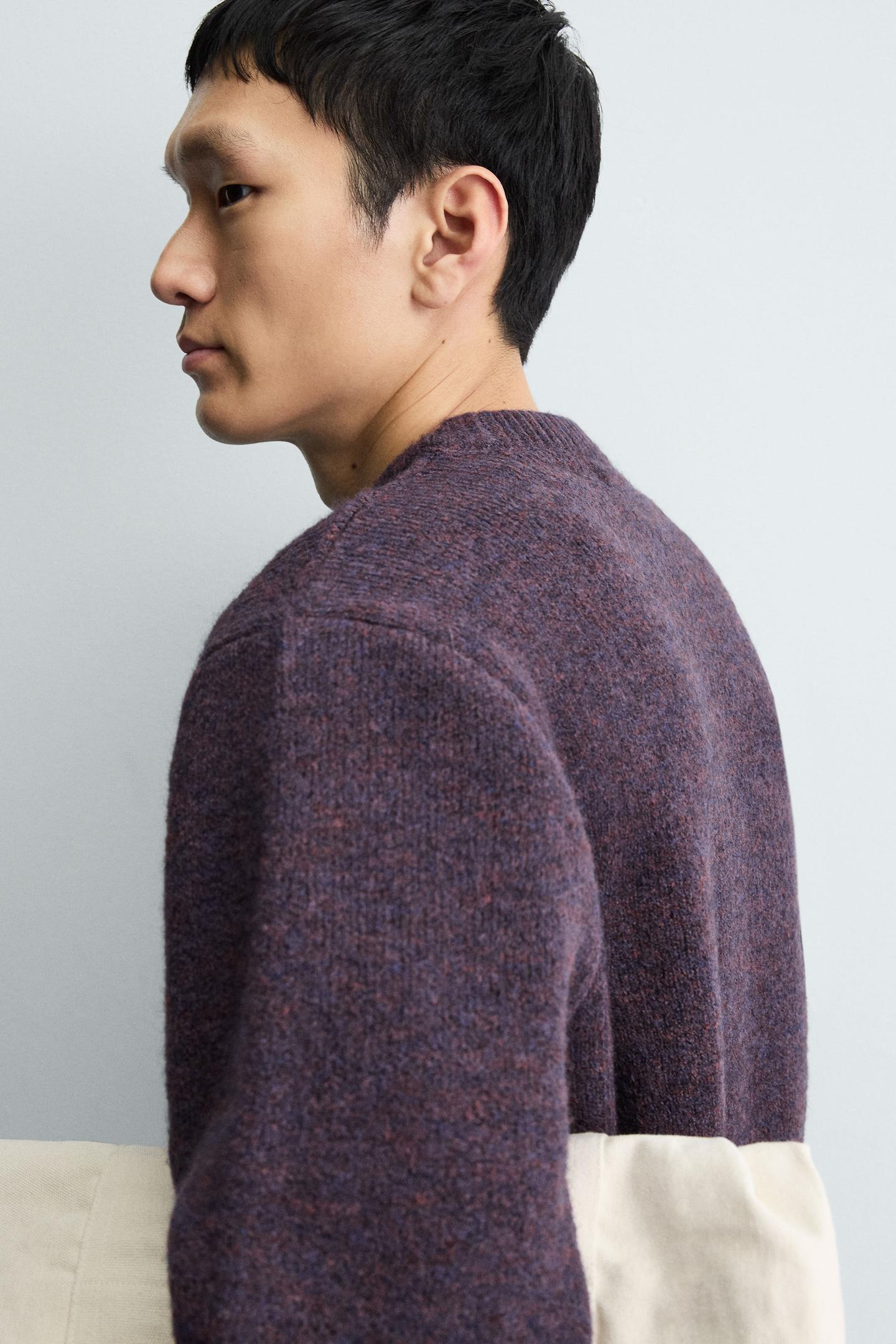 Kastenförmiger Strickpullover