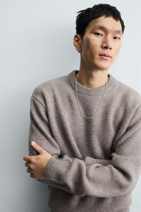 Kastenförmiger Strickpullover