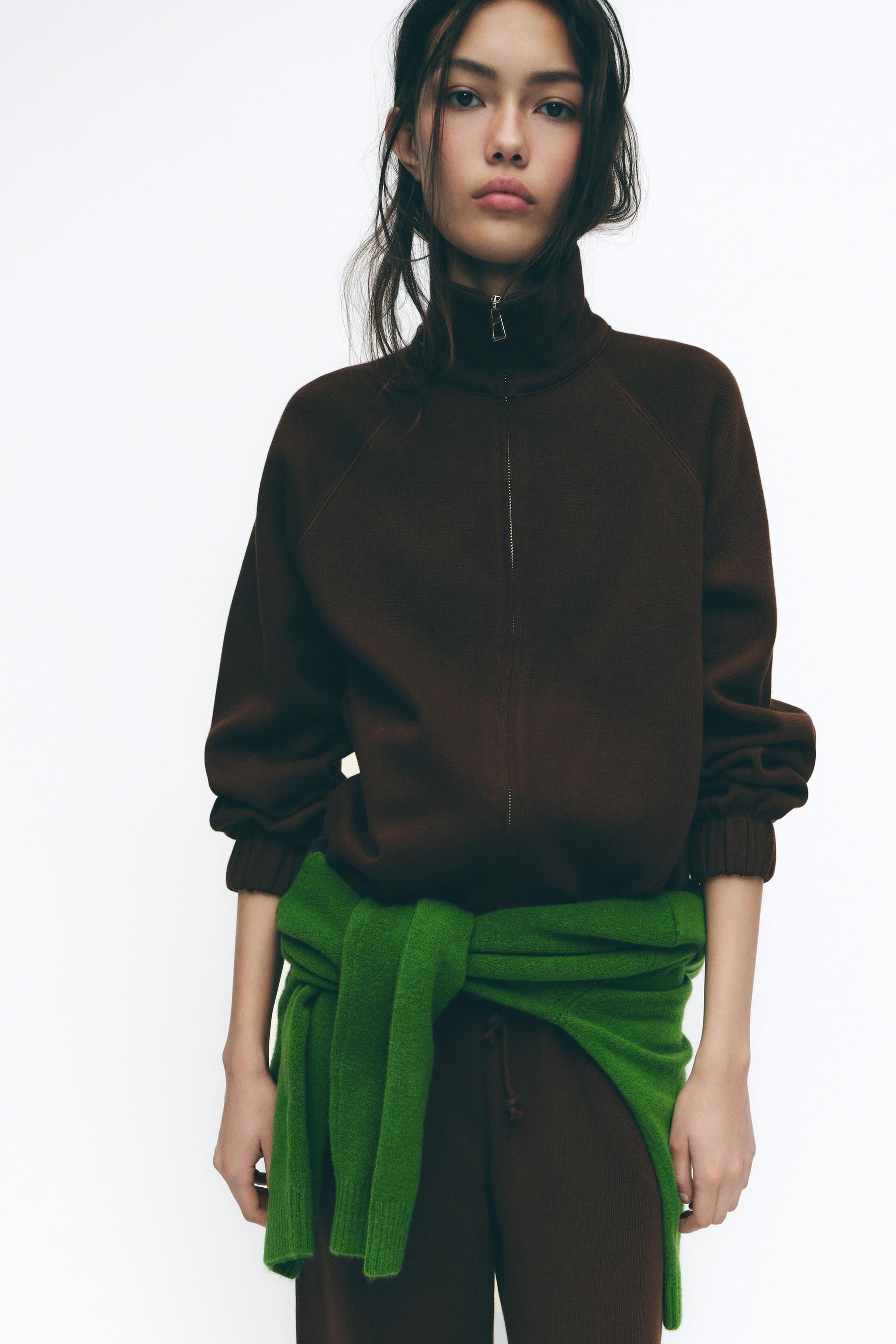 Weiches Sweatshirt mit Reißverschluss