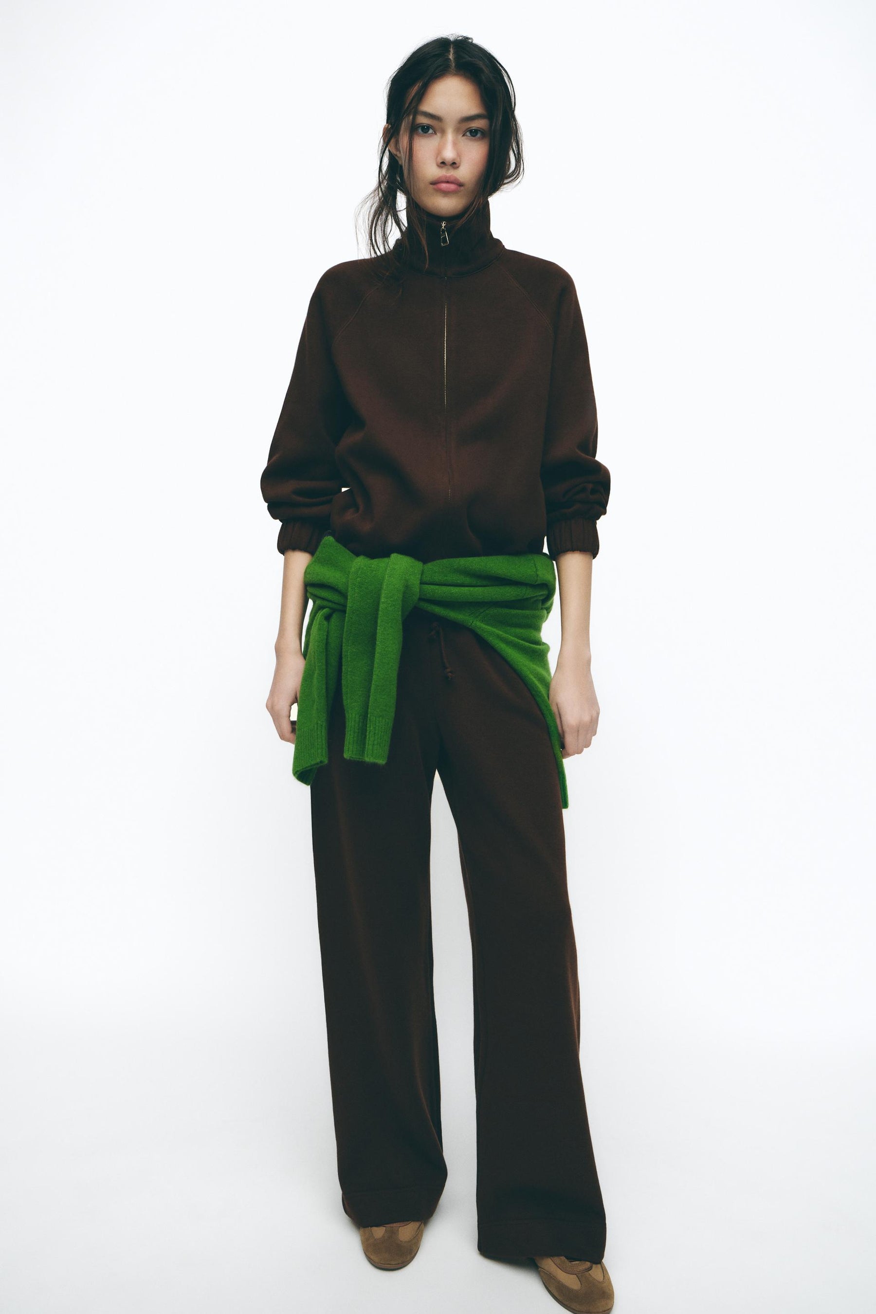 Weiches Sweatshirt mit Reißverschluss