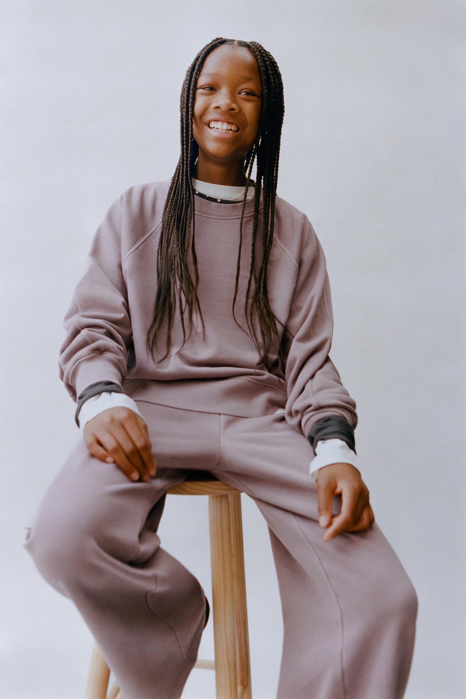 WASHED-EFFECT SLOGAN SWEATSHIRT - Image 1