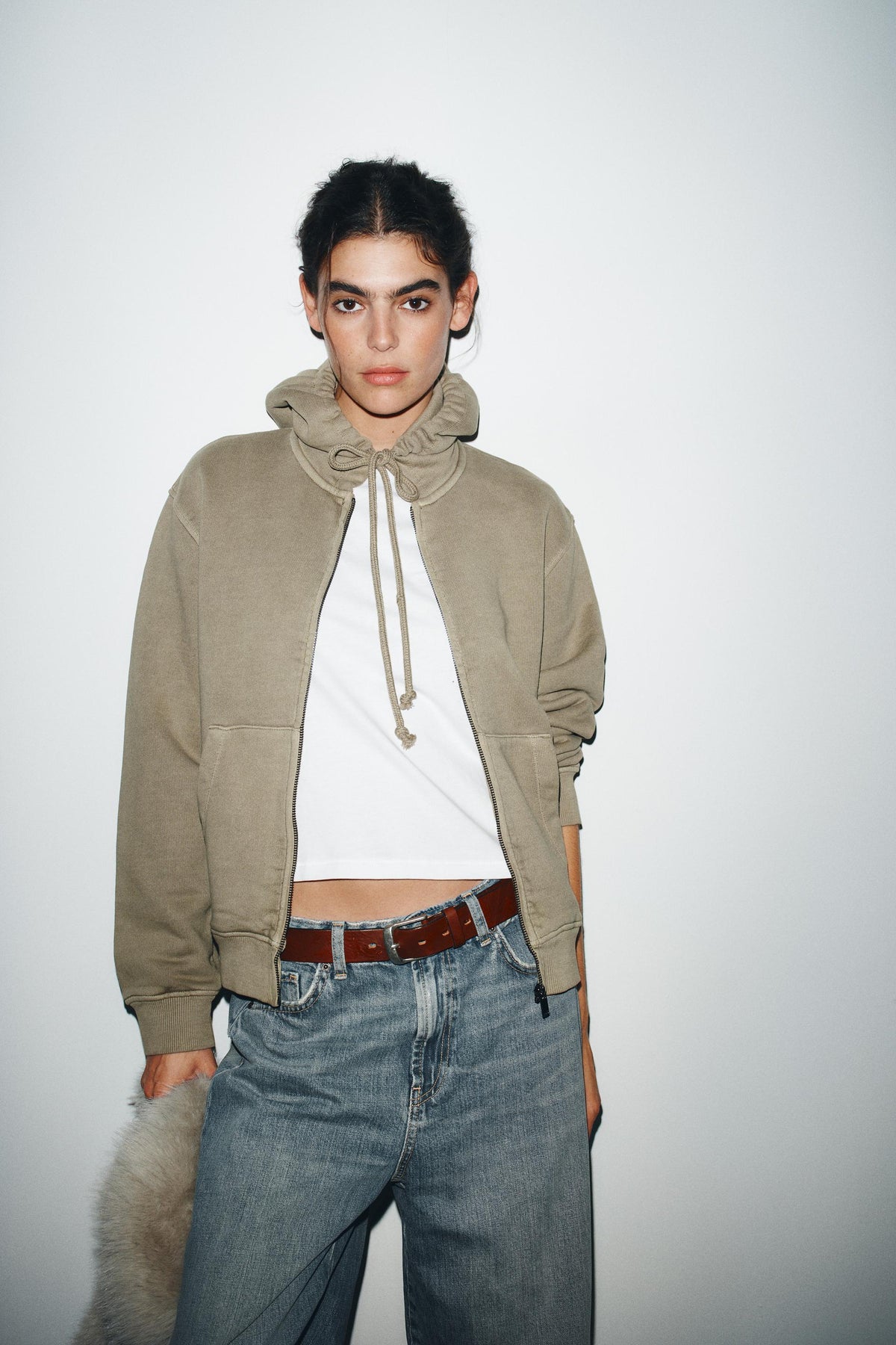 Hoodie mit verwaschenem Effekt