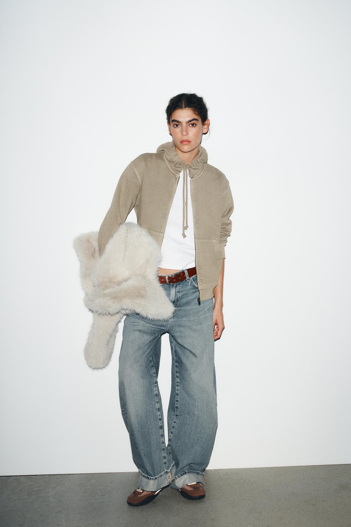 Hoodie mit verwaschenem Effekt