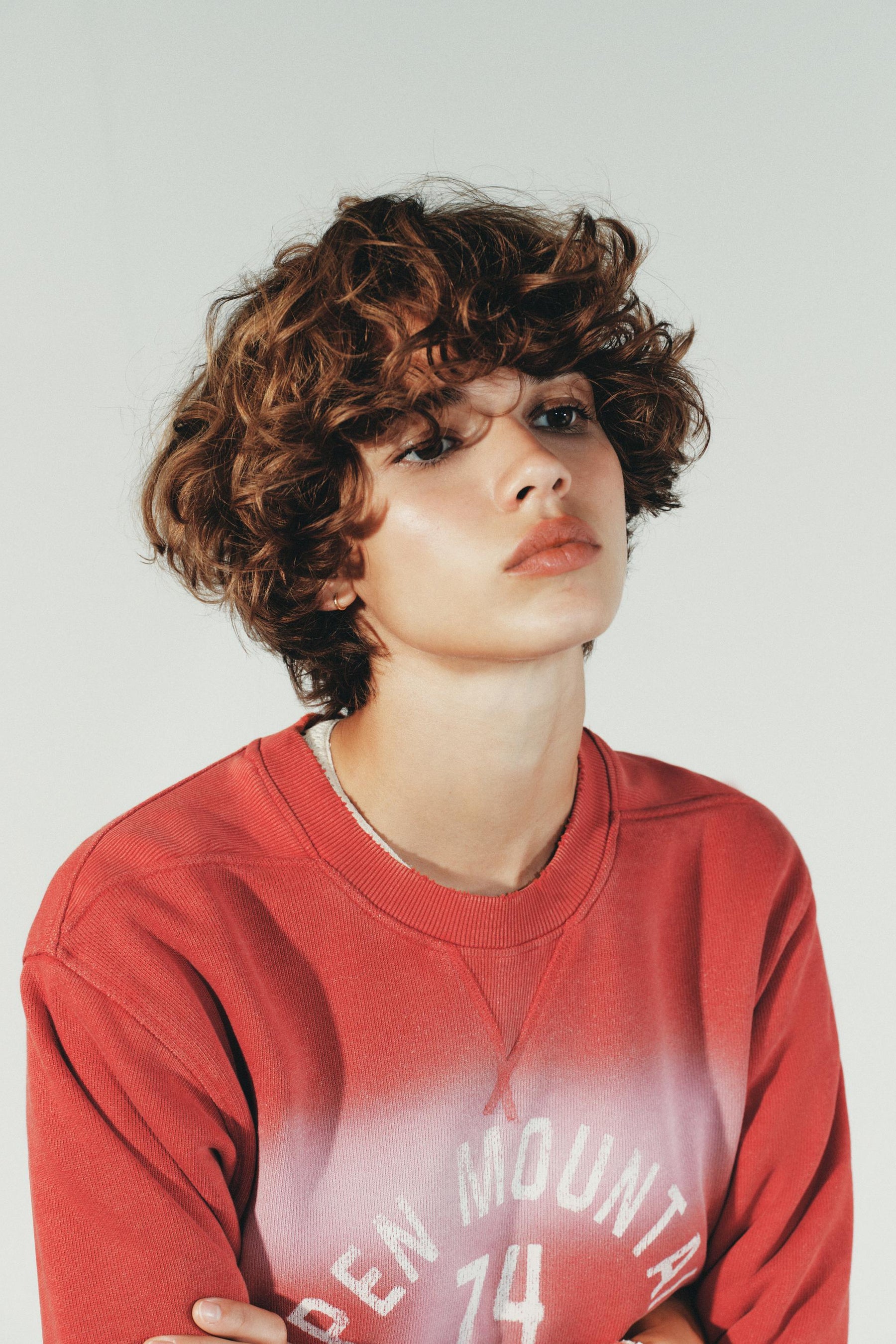 Sweatshirt mit verwaschenem Slogan-Effekt