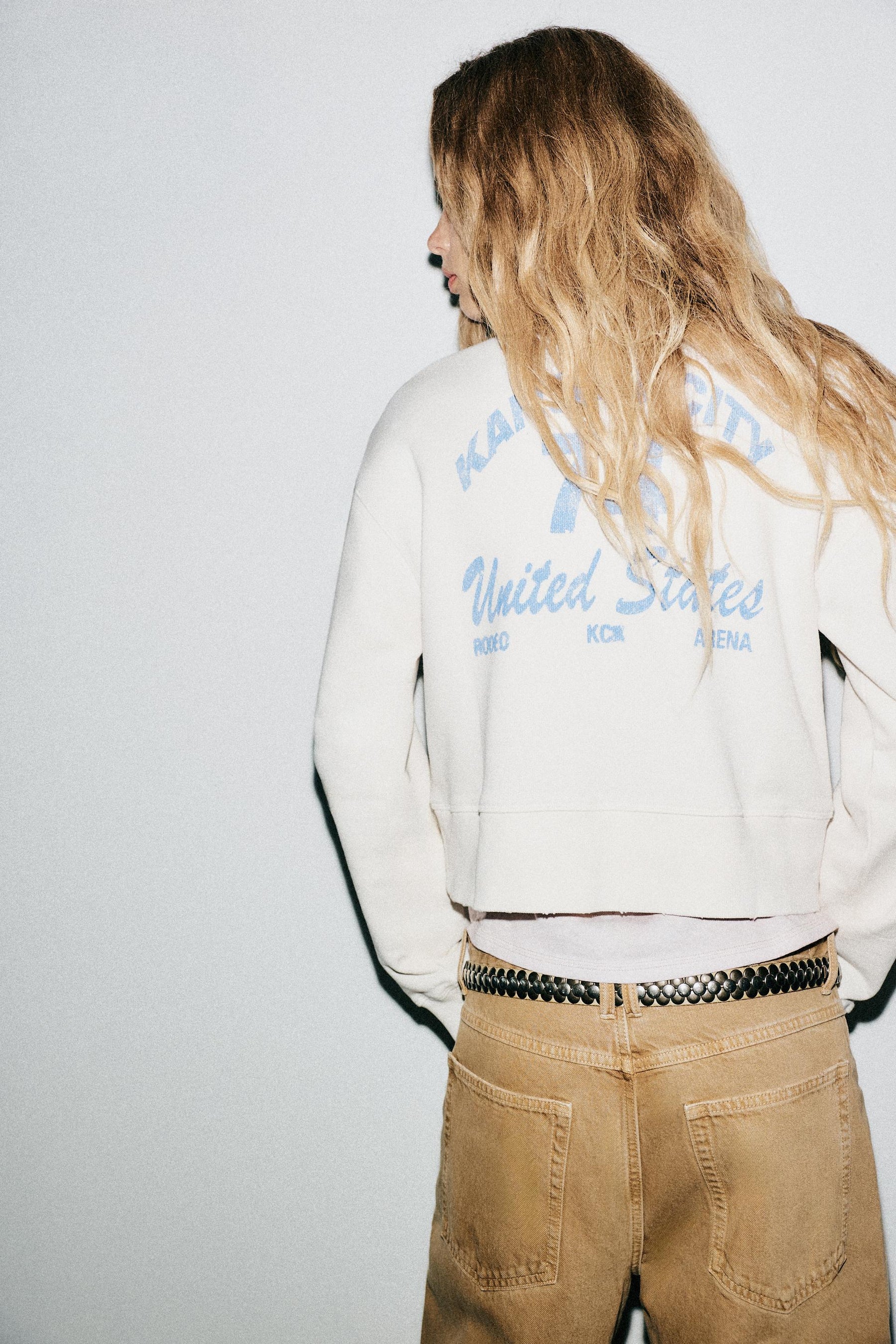 Kurz geschnittenes Sweatshirt