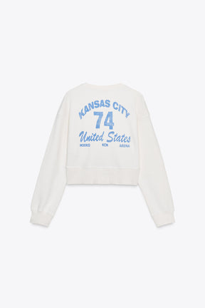 Kurz geschnittenes Sweatshirt