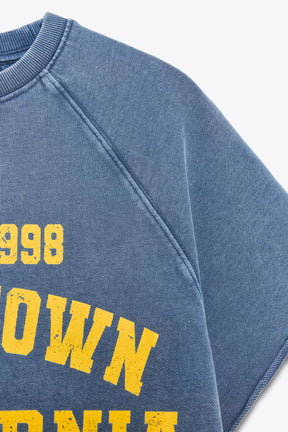 PLÜSCHGEWASCHENES SWEATSHIRT