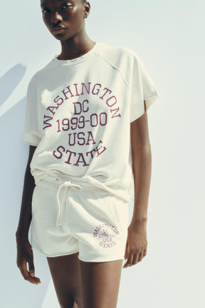 GEWASCHTES PLÜSCH-SWEATSHIRT