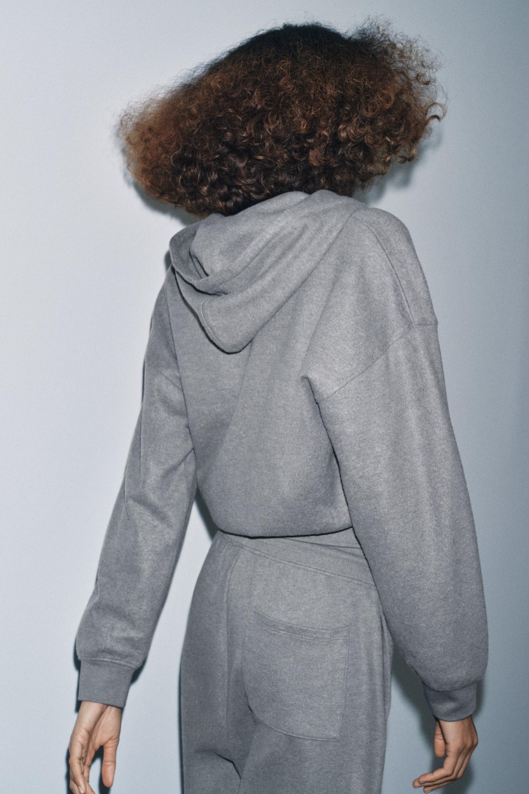 Weicher Rippstrick-Hoodie