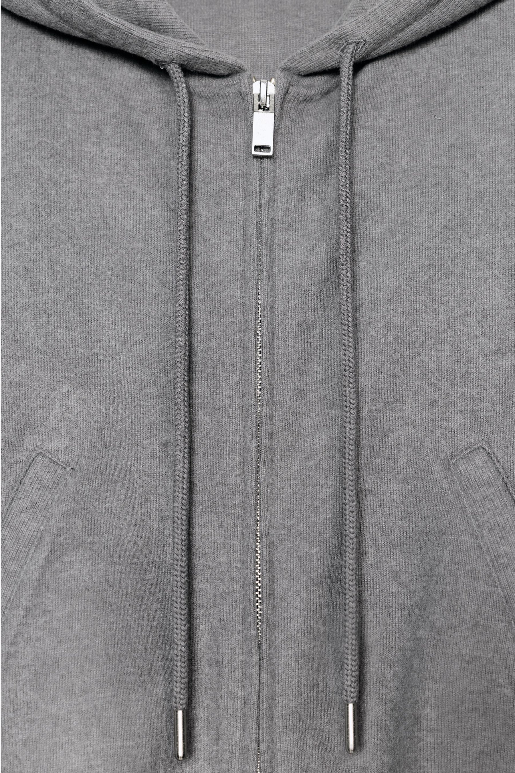Weicher Rippstrick-Hoodie