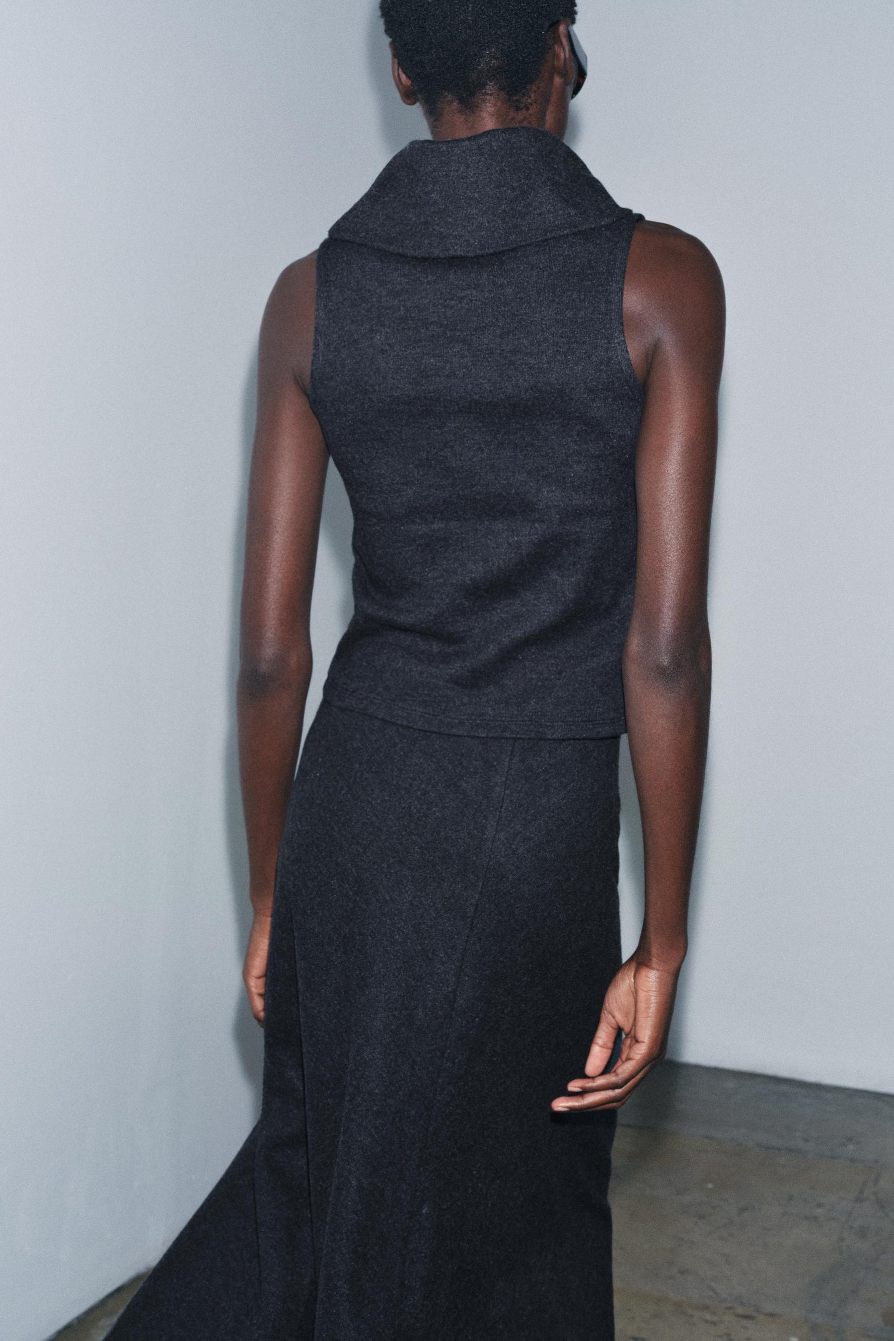 Weiches Rippstrick-Top