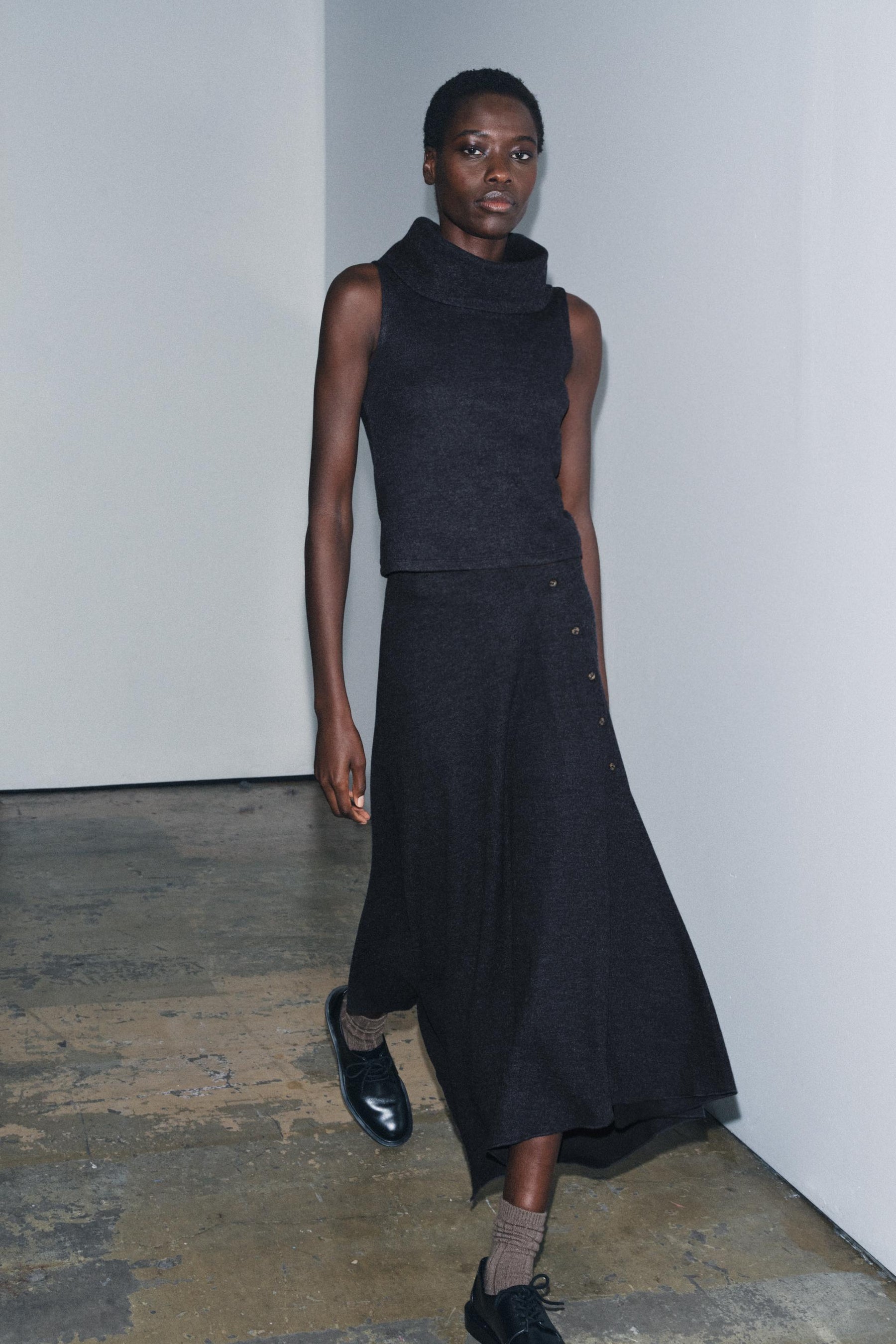 Weiches Rippstrick-Top