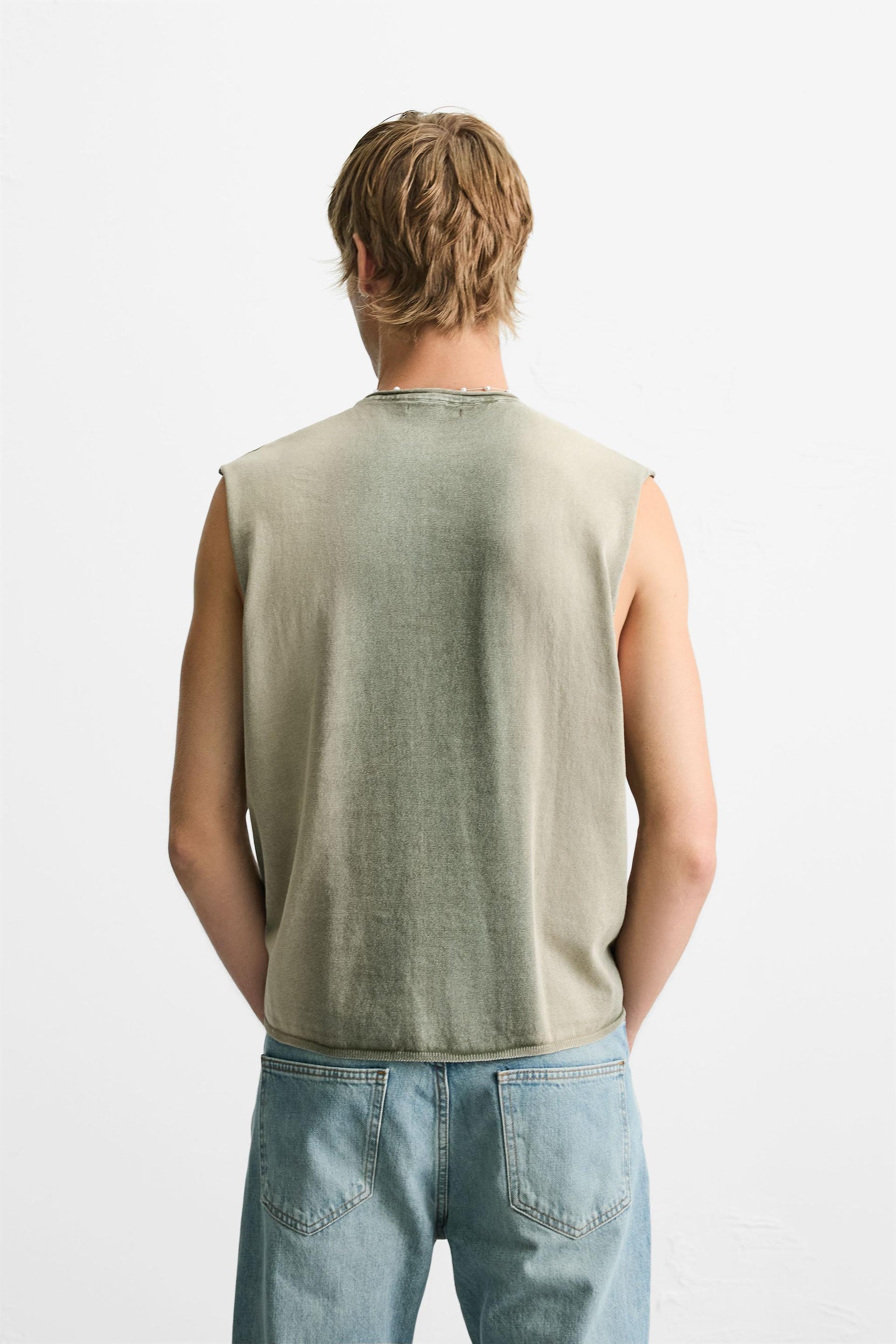 WASHED KNIT TANK TOP - Image 3