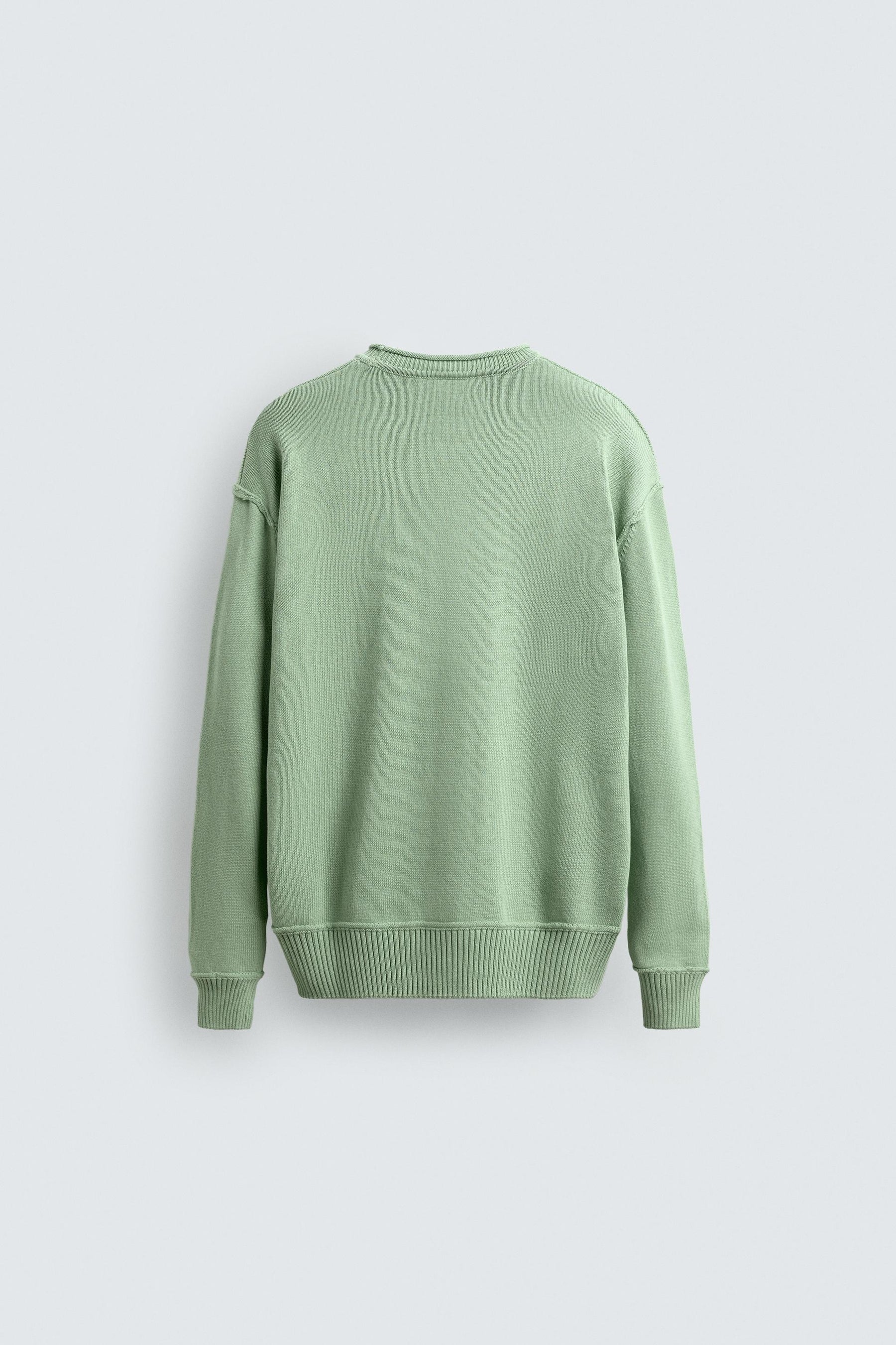 REVERSE EFFECT COTTON SWEATER - Image 7