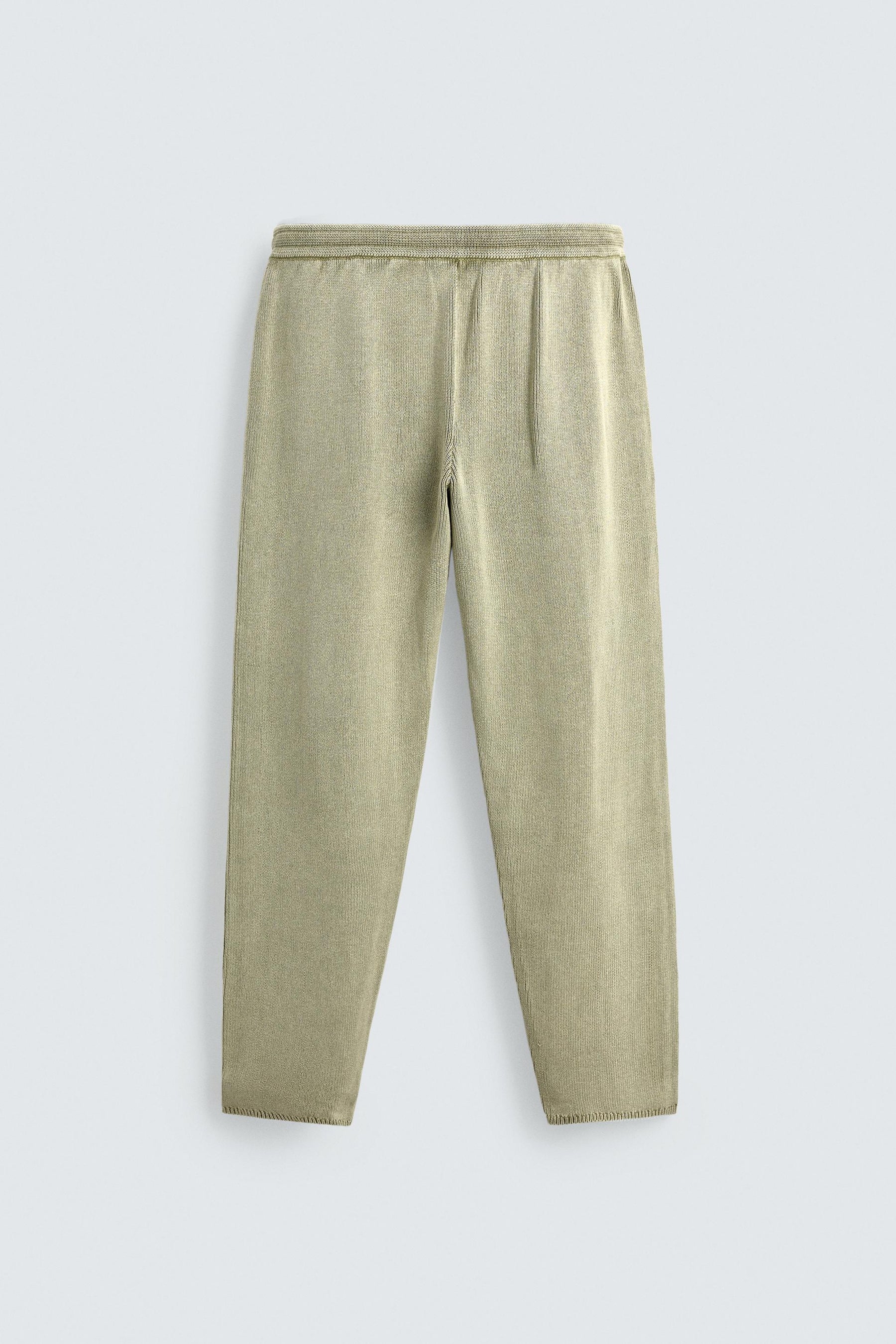 Textured Knit Trousers